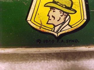 Antique Tin W Up Toy Dick Tracy Squad Car No 1 Marx 1949 11