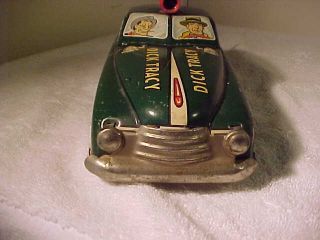 Antique Tin W Up Toy Dick Tracy Squad Car No 1 Marx 1949 6