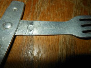 WW2 German Heer Kriegsmarine Luftwaffe Essbesteck - FOLDING SPOON / FORK 7 3