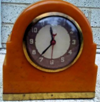 Lackner Neon - Glo " Dulcy " Shelf Clock Not Or To Restore Vintage