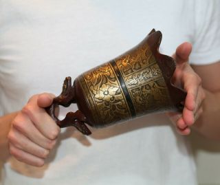 Antique Chinese bronze lacquered Dragon Bell,  Xuande mark,  19th Century,  QING. 6