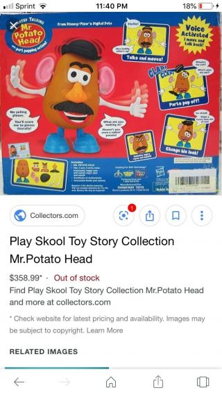 RARE Playskool Animated Talking Mr Potato Head (Toy Story 3) 7