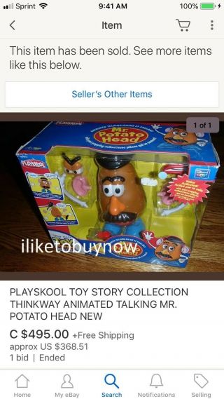 RARE Playskool Animated Talking Mr Potato Head (Toy Story 3) 9