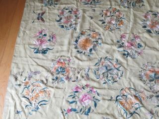 Antique Chinese Embroidered Silk Tapestry Tablecloth Immortals Butterfly (P161) 9