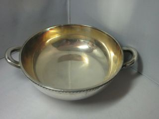 Wallace Silver Soldered USN Navy Handled Covered Dish 5