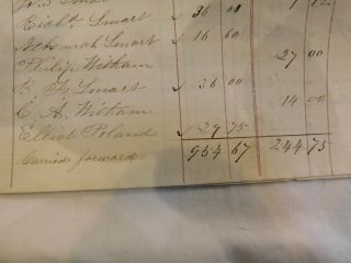 87 Fort Knox Maine US Military Fort Pay Roll List Several Soldiers 18594 A 4