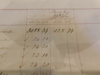 87 Fort Knox Maine US Military Fort Pay Roll List Several Soldiers 18594 A 5