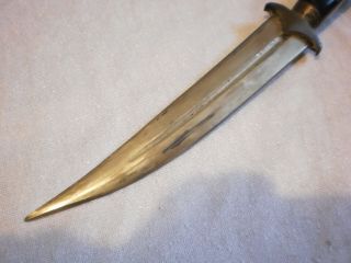 Old Palestinian Jordanian dagger Khanjar Islamic carved buffalo horn handle bird 8