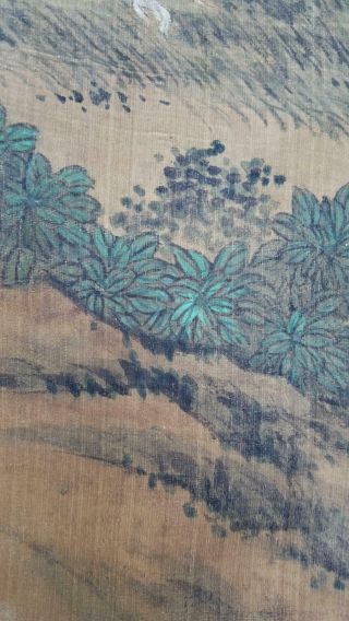 Pair Antique Chinese Qing Dynasty Scroll Paintings Horses Style of Lang Shining 10