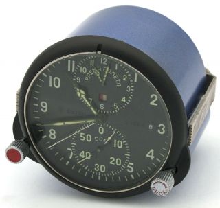 8 - day Soviet AirForce Panel Cockpit Clock ACS - 1 