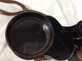 WW1 Bauch & Lomb Signal Corp US Army 6x Binoculars,  Case 9