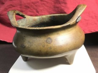 Chinese antique bronze censer xuande mark 2