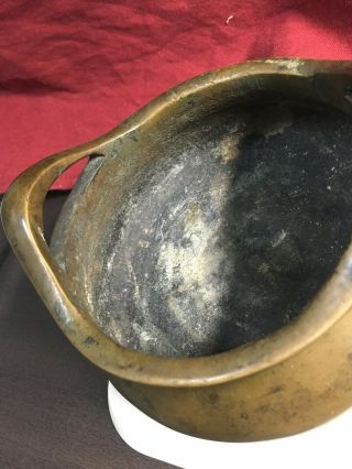 Chinese antique bronze censer xuande mark 4