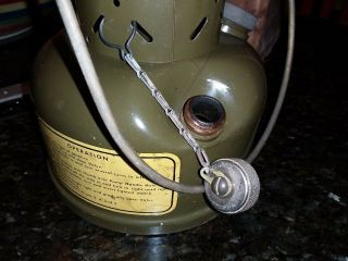 U.  S.  Army Military Coleman Field Lantern 1952 Leaded Gasoline 6
