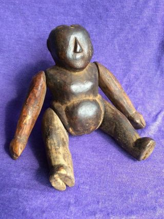 Antique Lay Figure Carved Wood Baby Artists Model Articulated Wood Doll Oddity
