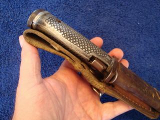 M5A1 TURKISH BAYONET FOR THE M1 GARAND - COMPLETE w/ LEATHER FROG & WEB STRAP 2 11
