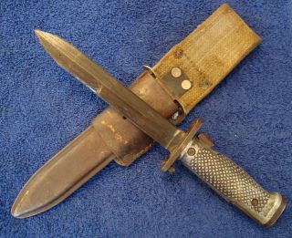 M5A1 TURKISH BAYONET FOR THE M1 GARAND - COMPLETE w/ LEATHER FROG & WEB STRAP 2 4