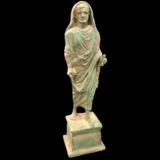 Roman Ancient Bronze Statue - 200 - 400 Ad (1) Large 25.  4 Cm Tall