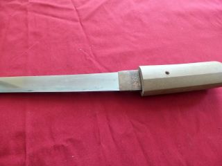 Rare Antique Authentic Japanese TANTO (sword) w/White Sheath EDO 4