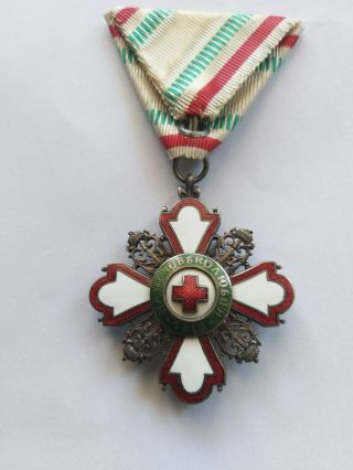 BULGARIA Kingdom RED CROSS Medal Order of the Incentive to Humanity WW1 4
