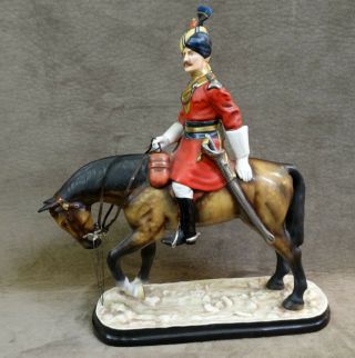 MICHAEL SUTTY SOLDIER FIGURE ON HORSE 