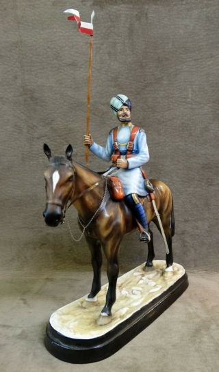 MICHAEL SUTTY SOLDIER FIGURE ON HORSE 