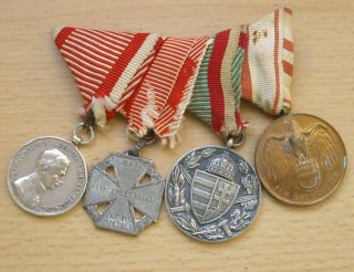 Wwi Austrian 4 Place Medal Bar - Austro - Hungarian - Austria