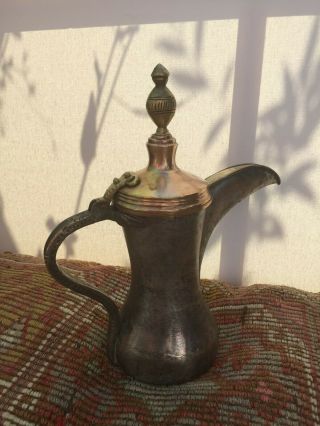 27 cm Antique Dallah RARE islamic Coffee Pot Bedouin 733 grams 4