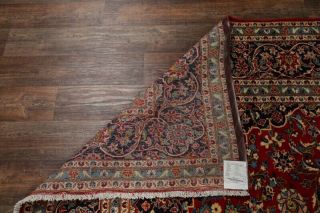 Vintage Traditional Floral RED Persian Oriental Hand - Knotted Wool Area Rug 10x13 11