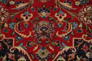 Vintage Traditional Floral RED Persian Oriental Hand - Knotted Wool Area Rug 10x13 4