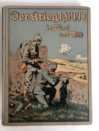 Ww1 Der Krieg In Wort Und Bild 1914/18 8 Volume Massive German War Book Set