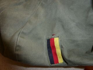 Vintage Jumpsuit Coveralls Western Germany Army Olive Drab Flag Military Medium 6