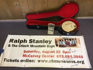 Ralph Stanley Autographed Poster/banjo The Clinch Mountain Boys Autograph