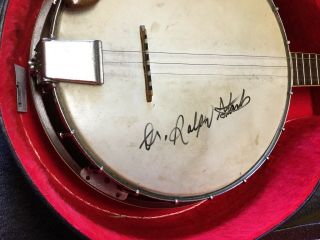 Ralph Stanley autographed poster/banjo the clinch mountain boys Autograph 4