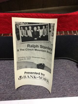 Ralph Stanley autographed poster/banjo the clinch mountain boys Autograph 7