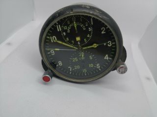 Aviation Clock Achs - 1m,  Achs - 1m Cockpit Clock,  Soviet Military Air Force Ussr