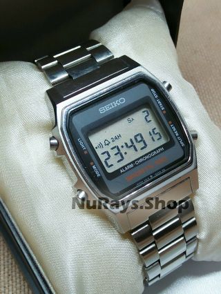Vintage Seiko Sports 100 Digital A914 Diver Alarm Chronograph Japan