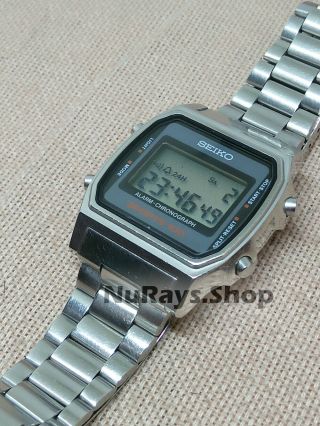 vintage Seiko Sports 100 digital A914 diver alarm chronograph japan 3
