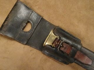 Swiss Pioneer Short Sword SCABBARD ONLY Model 1842 with Leather Frog 3