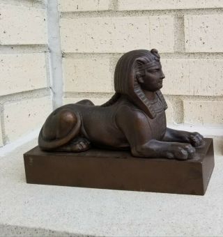 Egyptian Revival Solid Bronze Sphinx 2