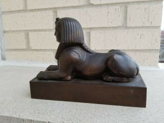 Egyptian Revival Solid Bronze Sphinx 3