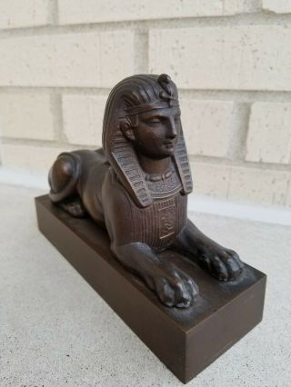 Egyptian Revival Solid Bronze Sphinx 5