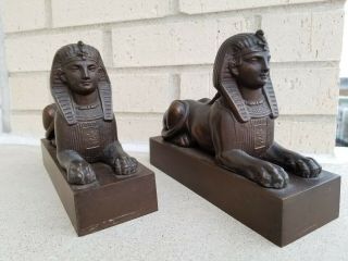 Egyptian Revival Solid Bronze Sphinx 7