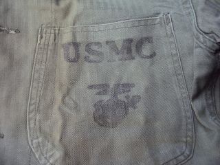 WWII USMC HBT Utility Coat,  Pattern 1941 2