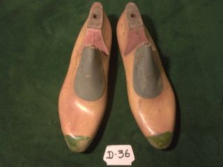 Vintage Pair 1954 Wood Size 11 - 1/2 C Woodright G392 Shoe Factory Lasts D - 36