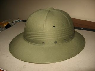 Vintage Usn United States Navy Marked Pith Helmet