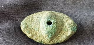 Ultra Rare Celtic Bronze Evil Eye Pendant/a A Must L105y