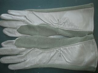 Vintage Usaf Fighter Pilot Nomex Flight Gloves Leather,  In Package