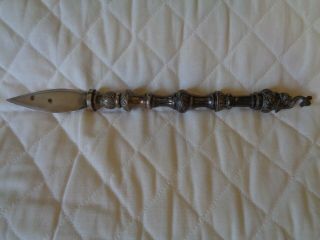Very Rare Antique Solid Silver Indian Dagger