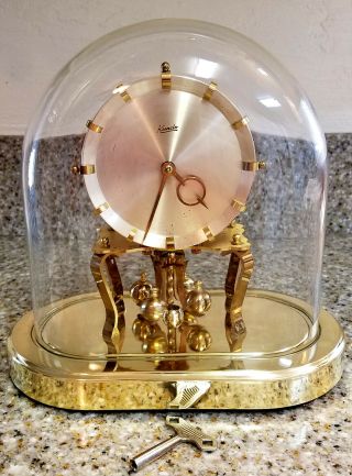 Vintage Kundo 400 Day Oval German Anniversary Clock Stunning And Running